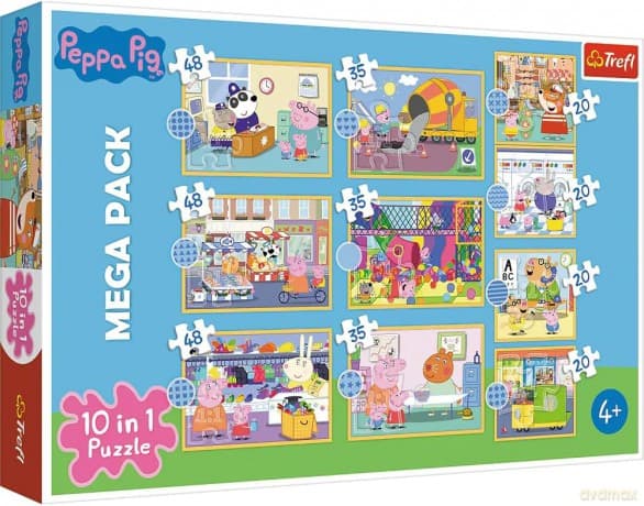 TREFL 10in1 Poznaj Świnkę Peppę / Peppa Pig / Peppa Pig (90383)