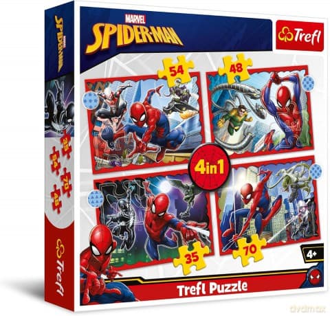 TREFL 4w1 Bohaterski Spider-Man / Disney Marvel Spiderman (34384)