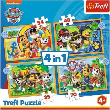 TREFL 4w1 Wakacyjny Psi Patroll / Viacom PAW Patrol (34395)
