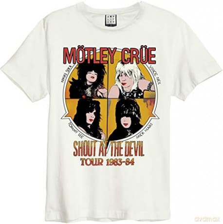 Motley Crue: Motley Crue Shout At The Devil Amplified Vintage White XXL T-shirt