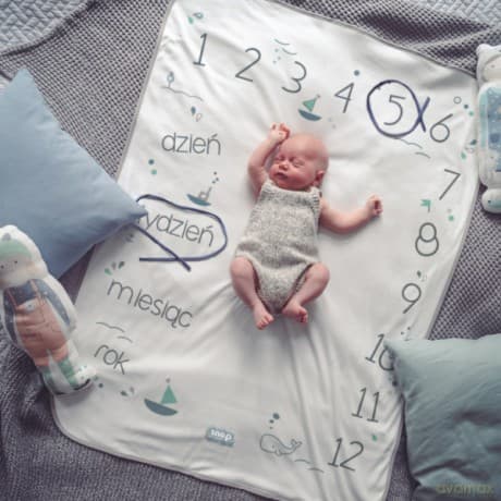 Foto-kocyk aqua marine