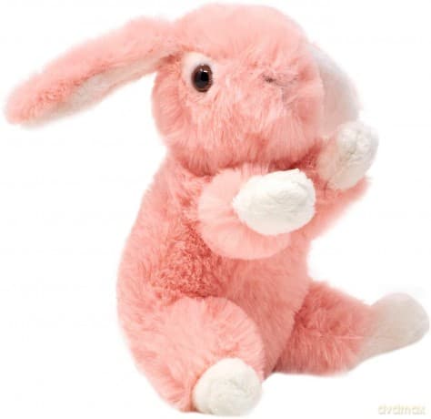 Królik różowy 17 cm