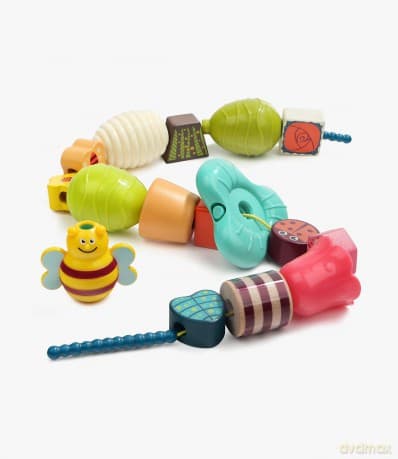 Klocki do nawlekania z pszczółką Top Bright