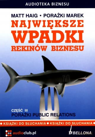 Największe Wpadki Rekinów Biznesu Cz.III Porażki Public Relations (twarda) - Matt Haig