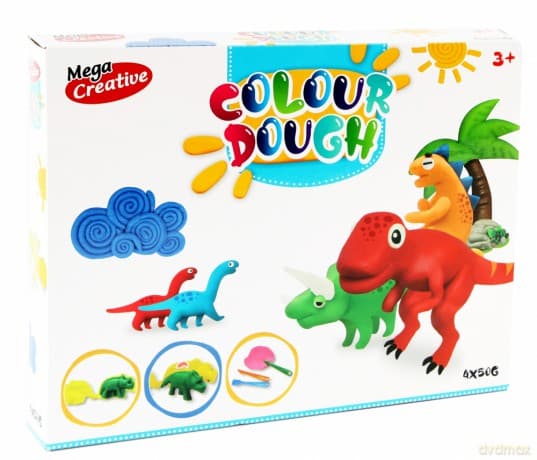 Masa plastyczna Dino zestaw colour dough