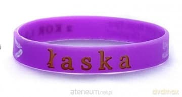 Opaska silikonowa - łaska - fiolet