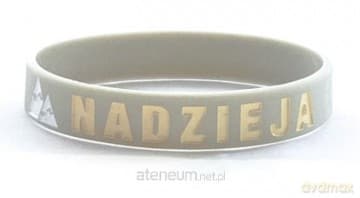 Opaska silikonowa - nadzieja - szary