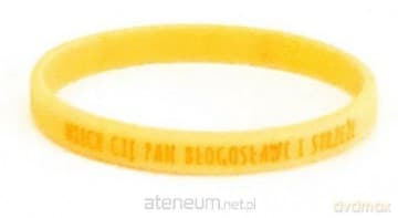 Opaska silikonowa dzieci - Niech cię - żółty wąska