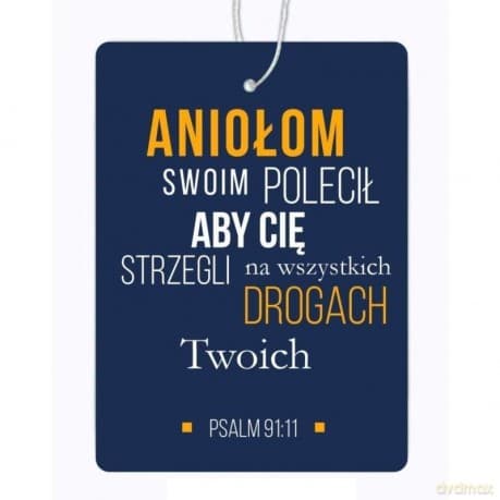 Zawieszka zapachowa - Aniołom - New car - Granat