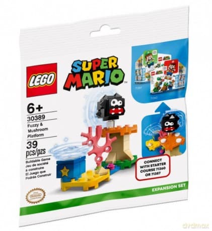 LEGO Super Mario Fuzzy i platforma z grzybem (30389)