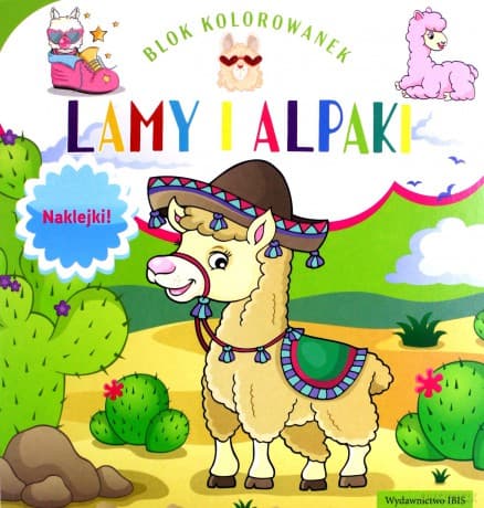 Blok kolorowanek. Lamy i alpaki