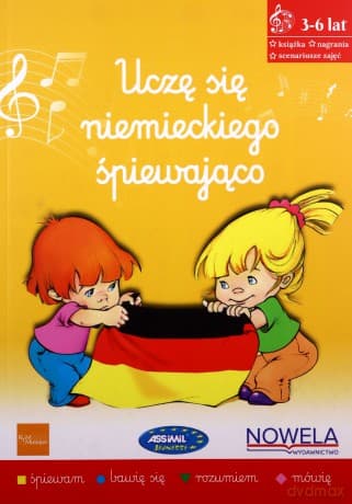 Uczę się niemieckiego śpiewająco Książka nagrania scenariusze zajęć