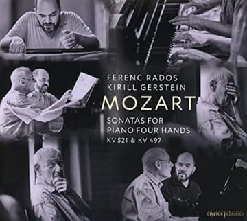 Mozart: Sonatas For Piano Four Hands K 521 & 497 Gerstein Rados (digipack)