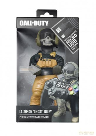 Call of Duty BO4 Lt.Simon Ghost Riley phone & controller holder / stojak COD BO4 Lt. Simon "Ghost" Riley (20 cm/micro USB)