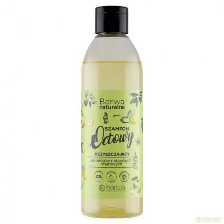BARWA Naturalna Szampon do włosów Octowy oczyszczający- włosy naturalne i matowe 300 ml