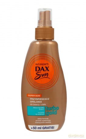 Dax Sun Przyspieszacz opalania do twarzy i ciała Turbo Gold - spray 200 ml