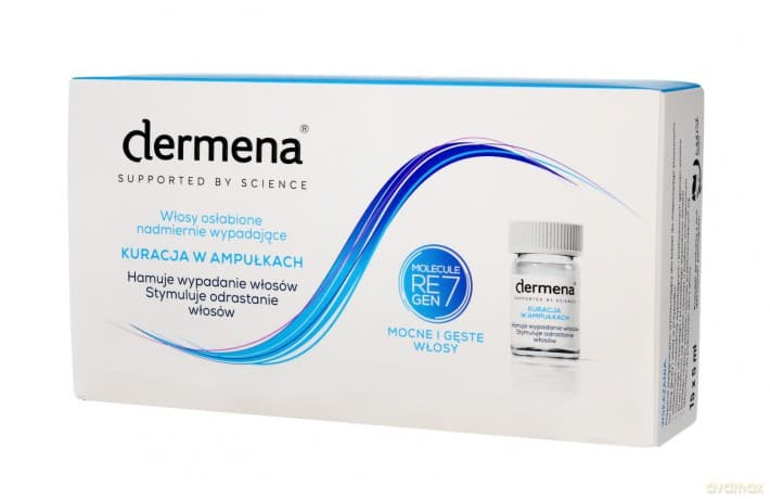 Dermena Hair Care Kuracja w ampułkach hamująca wypadanie włosów 15 x 5 ml