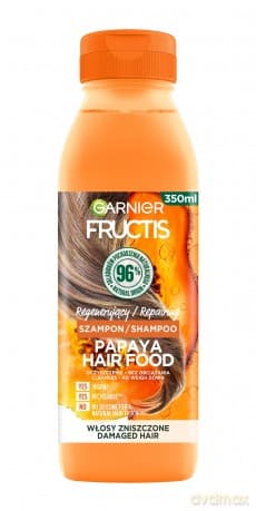 Fructis Hair Food Papaya Szampon regenerujący do włosów zniszczonych 350 ml