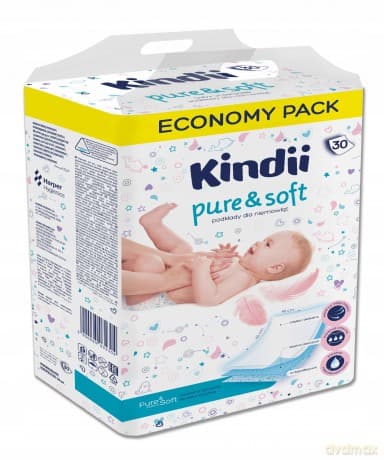 Kindii Pure & Soft Podkłady jednorazowe dla niemowląt 1op.-30 szt