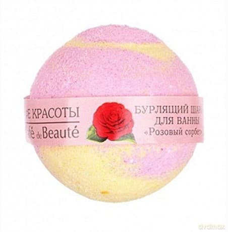 Le Cafe de Beaute Kula musująca do kąpieli - Sorbet Różany 120g