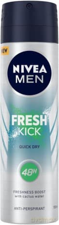 Nivea Men Dezodorant FRESH & KICK spray męski 150 ml