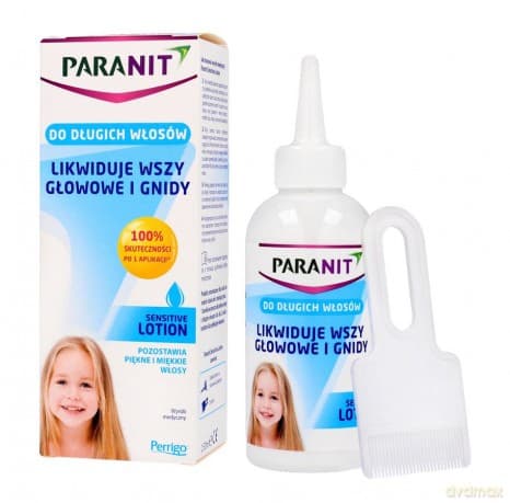 PARANIT Sensitive Lotion eliminujący wszy i gnidy do włosów długich 150 ml