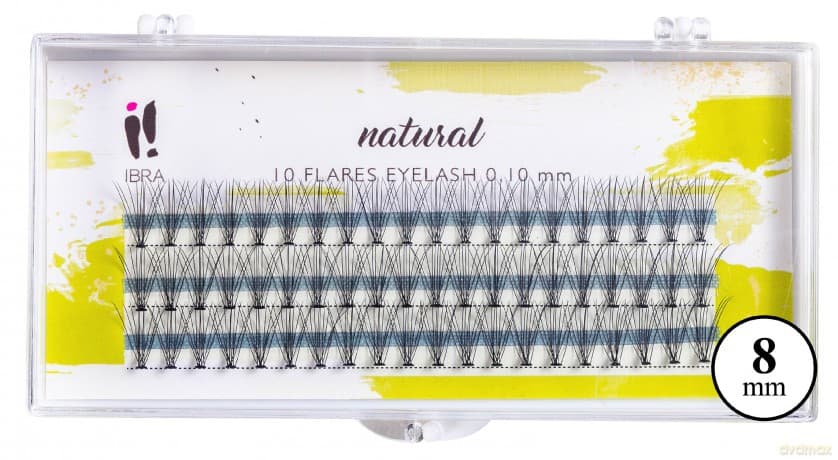 IBRA Kępki rzęs NATURAL 0.10-C-8 mm