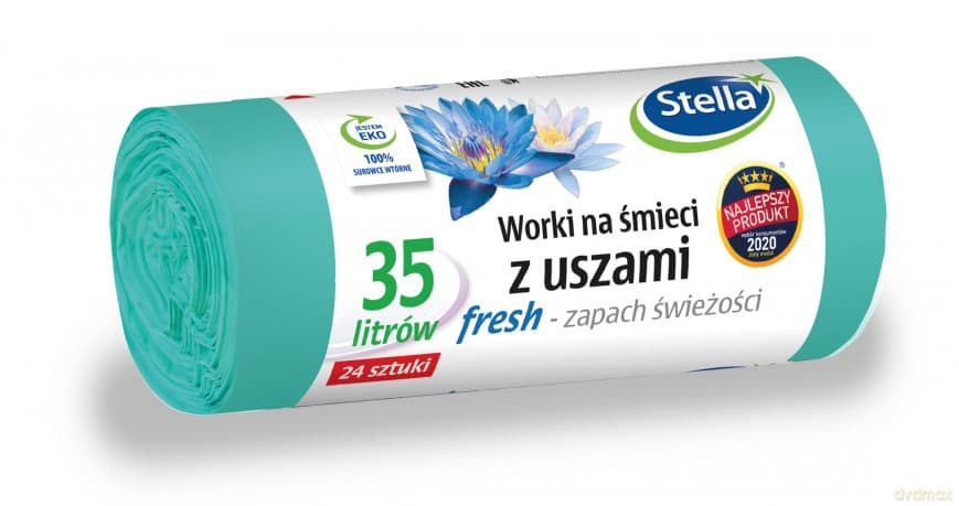 STELLA Worki na śmieci z uszami 35L - Fresh zapach świeżości-24 szt