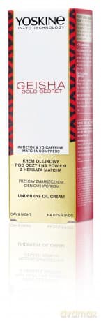Yoskine Geisha Gold Secret Krem olejkowy pod oczy i na powieki przeciw workom i cieniom 15 ml