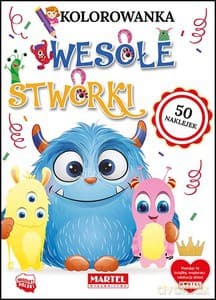 Wesołe stworki. Kolorowanka z naklejkami - Katarzyna Ratajszczak