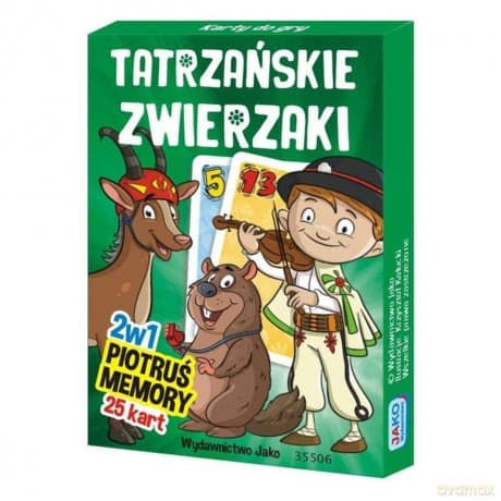 Karty Piotruś/Memory. Tatrzańskie Zwierzaki