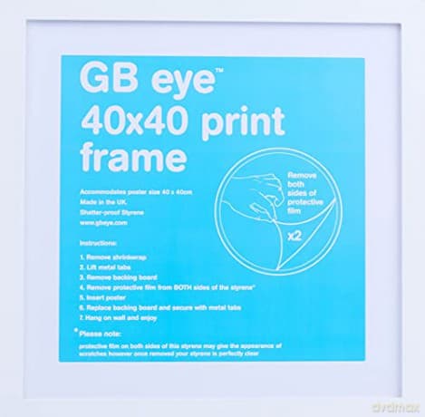 GBEYE MDF Biała ramka 40 x 40 cm