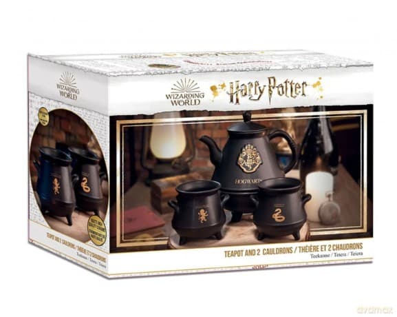 HARRY POTTER Zestaw do herbaty Hogward 3 el: imbryk, kubki