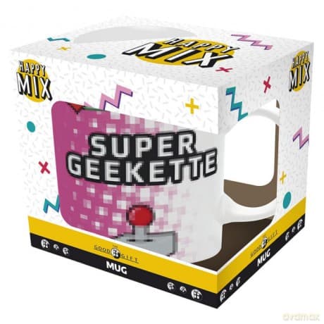 Retro Gaming - Kubek 320 ml - Happy Mix - Super Geekette - box