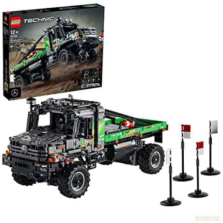 LEGO Technic Sterowana przez aplikację ciężarówka Mercedes-Benz Zetros z napędem na 4 koła (42129)