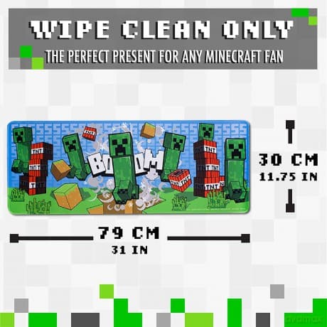 Minecraft creeper desk mat - mousepad (80 x 30 cm) / mata na biurko - podkładka pod myszkę - Minecraft Creeper (80 x 30 cm)