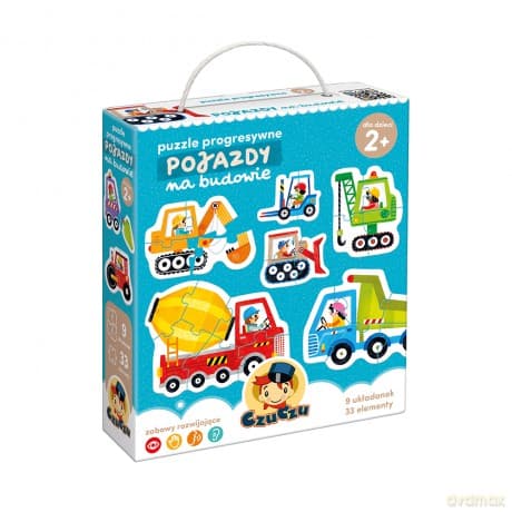 Puzzle progresywne - Pojazdy na budowie