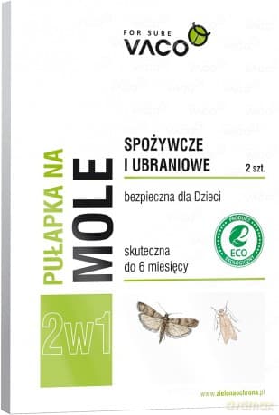 VACO ECO Pułapka na mole kuchenne i ubraniowe 2w1