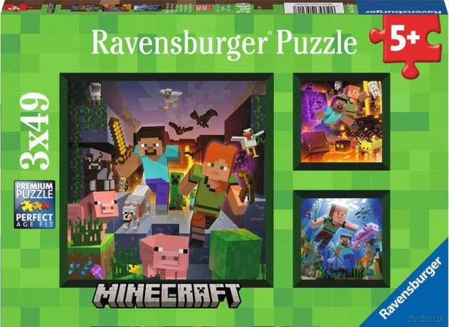 RAVENSBURGER 2D 3x49 el. Minecraft 5621