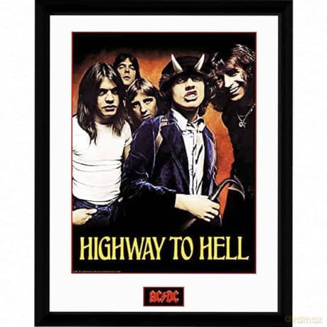 AC/DC - Framed print Highway to Hell