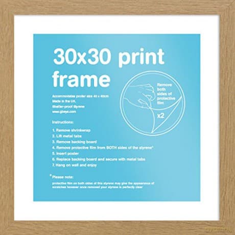 GBEYE - MDF Oak Frame - 30,5 x 30,5 cm ramka