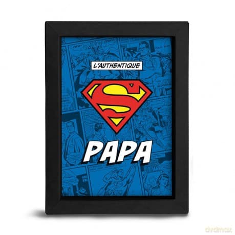 SUPERMAN - Black Kraft Frame 15x20 - LAUTHENTIQUE S PAPA x8