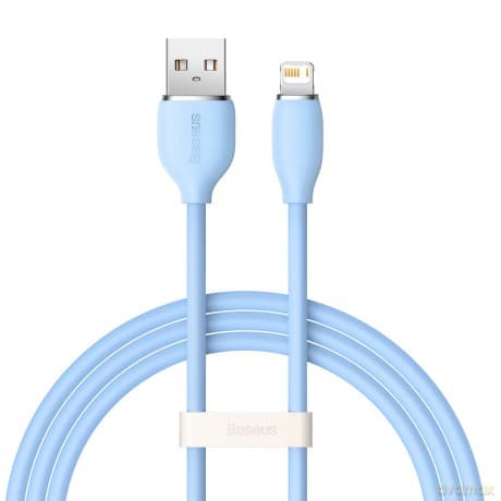 Baseus kabel, przewód USB - Lightning 2,4A długość 1,2 m Jelly Liquid Silica Gel - niebieski