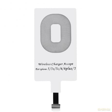 Choetech adapter do bezprzewodowego ładowania Qi Lightning wkładka indukcyjna biały (WP-IP)