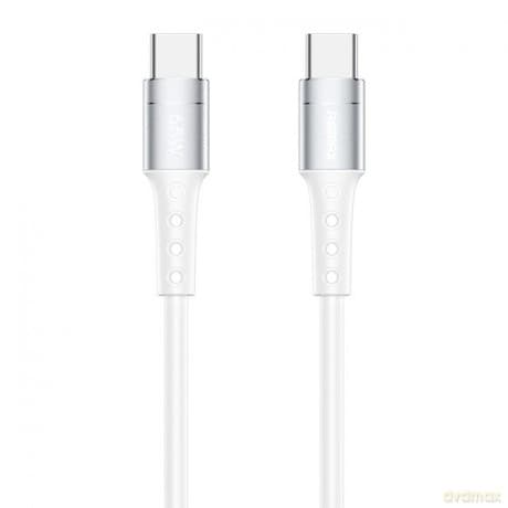 Remax Chaining Series kabel USB Typ C - USB Typ C PD 65W 1m biały (RC-198c)