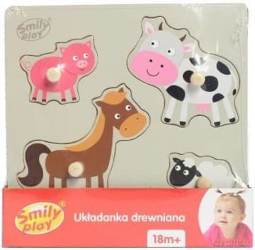 Układanka drewniana Zwierzęta domowe