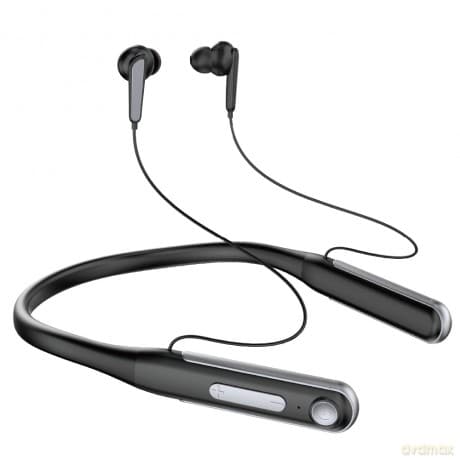 Dudao sportowe słuchawki dokanałowe bluetooth neckband 400mAh czarny (U5Max)