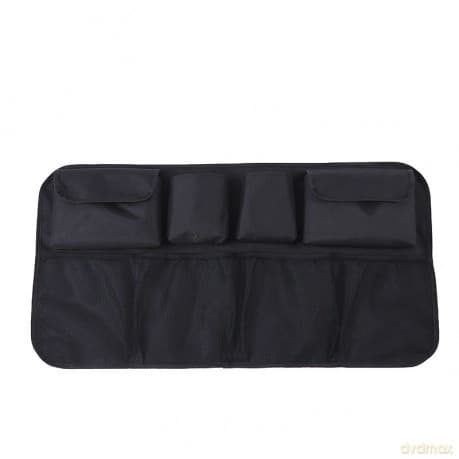 Organizer samochodowy na tył tylnego siedzenia do bagażnika czarny