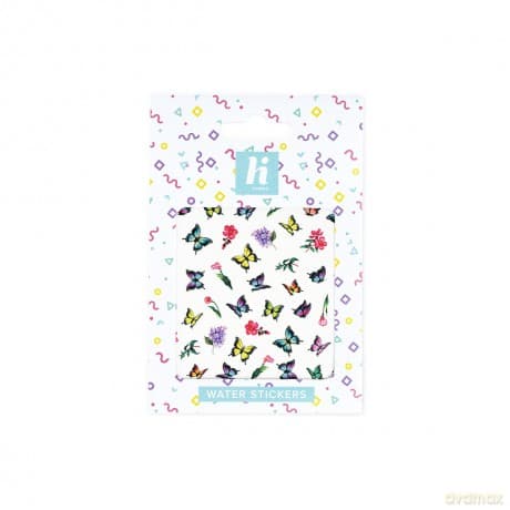 Hi Hybrid Naklejki wodne na paznokcie Butterfly 1 szt