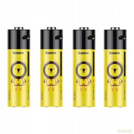 Baseus AA Rechargeable Baterie akumulatorki 4x AA Micro USB 1920mAh